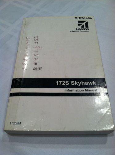 Cessna 172s skyhawk information manual