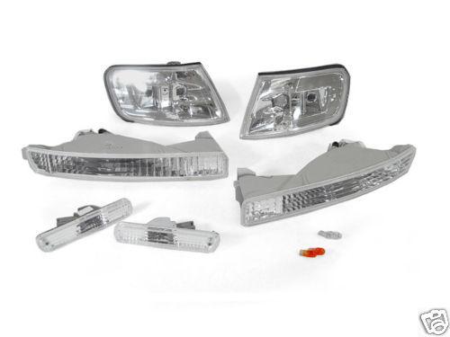 1996-1997 honda accord crystal clear corner lights + bumper signal + side marker