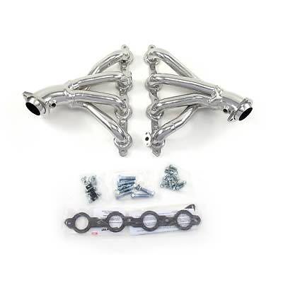 Doug's headers d3331-r headers shorty steel painted chevy corvette 5.7l pair