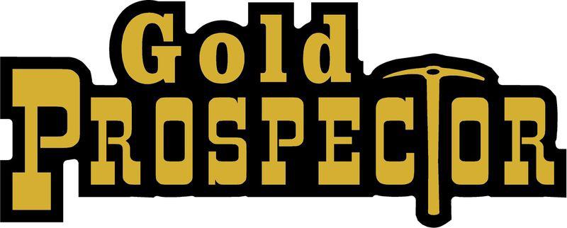 1-2.5"x 6.4"  gold prospector decal sticker high banker supplies panning 