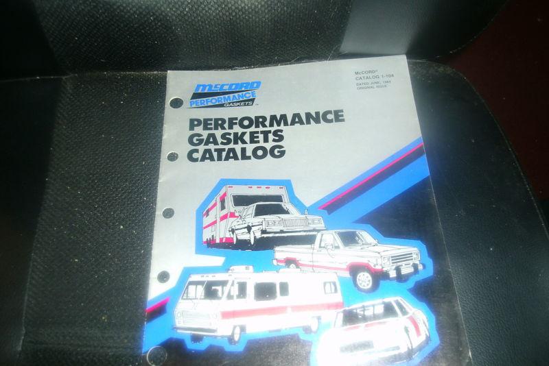 1984 mccord performance gaskets car truck rv master parts catalog w applications