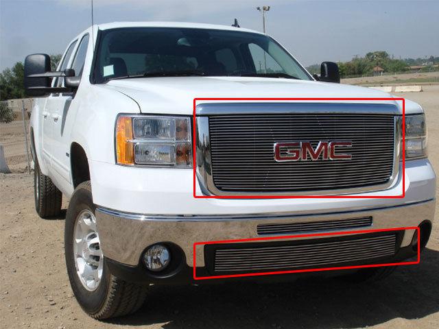 Viogi fit:07-13 gmc sierra 1500 new body billet grille combo