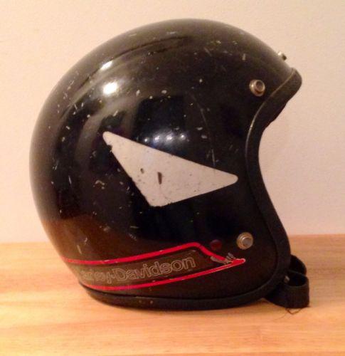 Vintage harley davidson motorcycle helmet model a med.