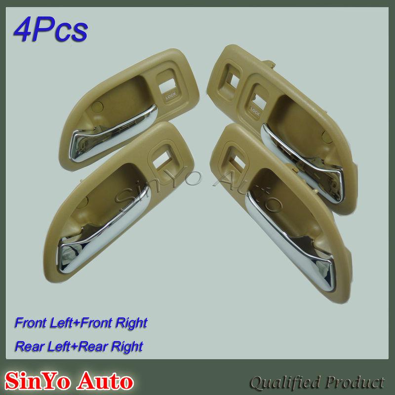 New 94-97 inside  door handle beige fl fr rl rr 4 pcs fit for honda accord