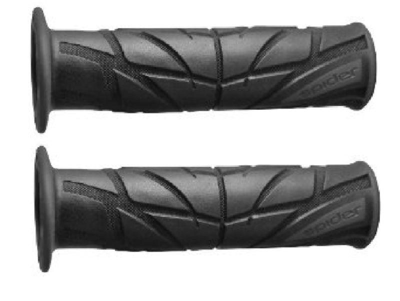 Spider black peak motorcycle grips for kawasaki kz 400 550 650 750 1000 1974-198