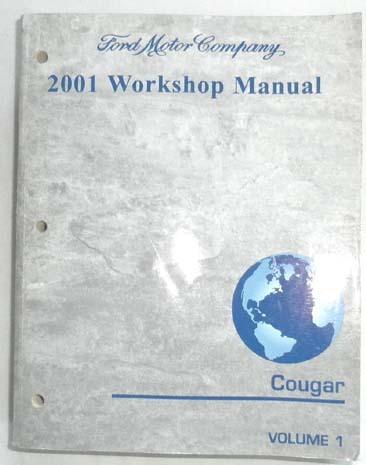 2001 mercury cougar  service repair manual  