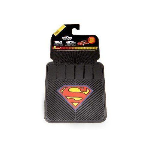 Superman logo floor mats - set of 2