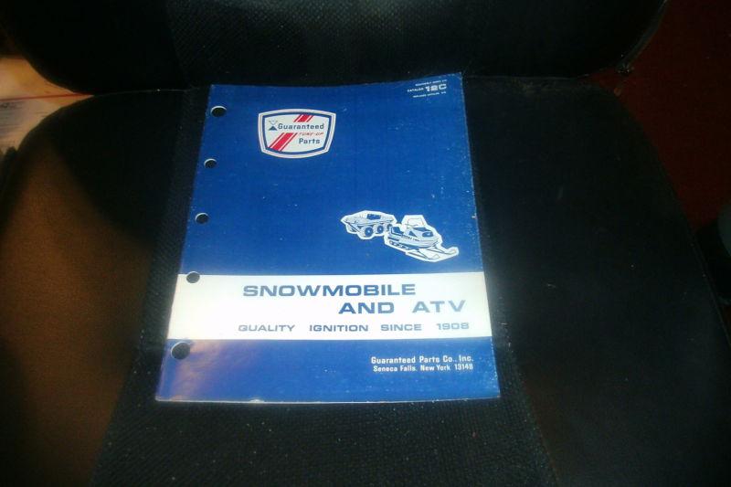 1970's guaranteed parts company snowmobile and atv ignition parts catalog w appl