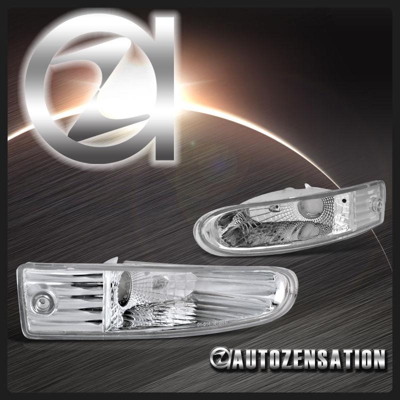 Depo 00-02 mitsubishi eclipse clear chrome corner park bumper lights