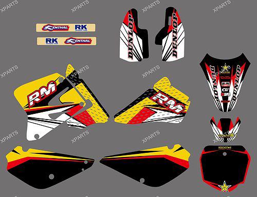 Team graphics & backgrounds decals for suzuki rm85 rm 2002-2012 09 10 11 12