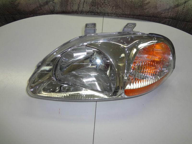 96-98 honda civic headlight super clear lens (lh)