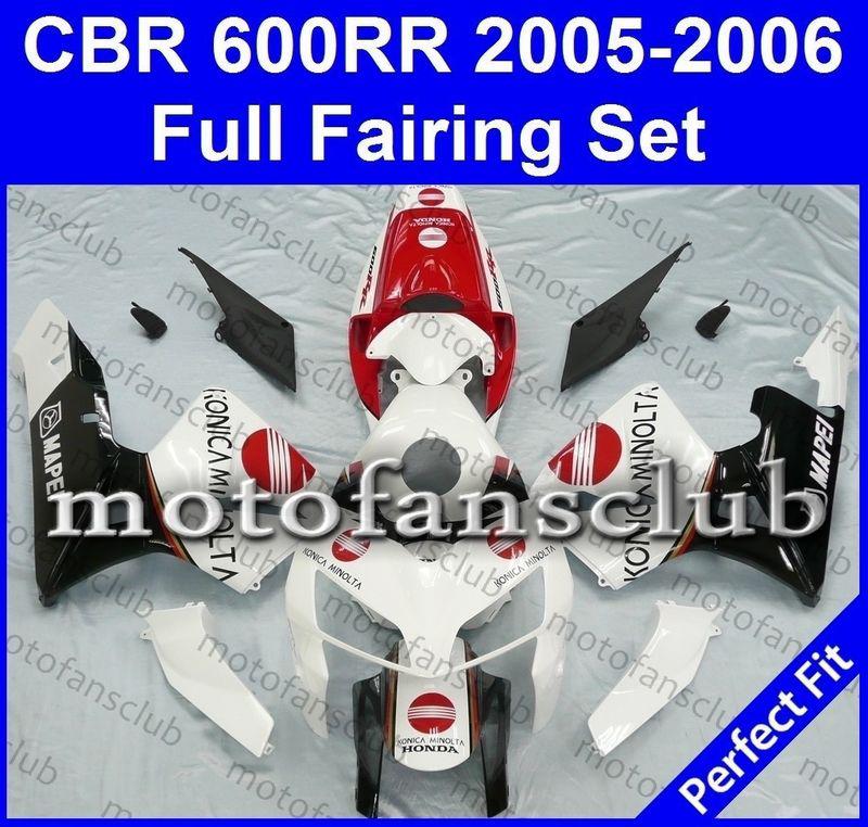 Fit honda cbr600rr 05 06 cbr 600 rr 2005 2006 fairing kit bodywork #85 c