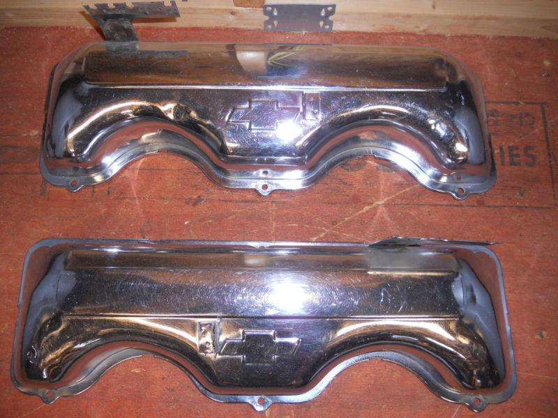 Chevrolet 409 348 chrome valve covers