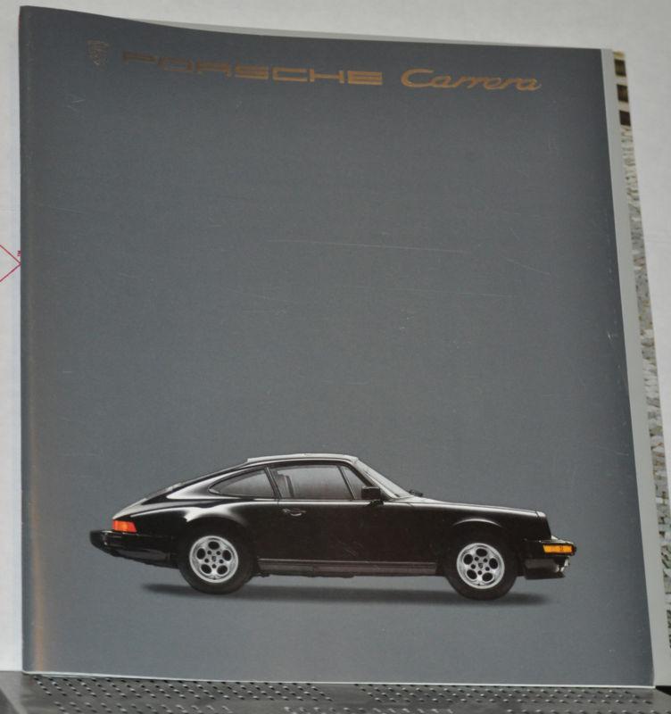 1985 porsche 911 carrera dealer brochure - coupe targa cabriolet u.s. market 85