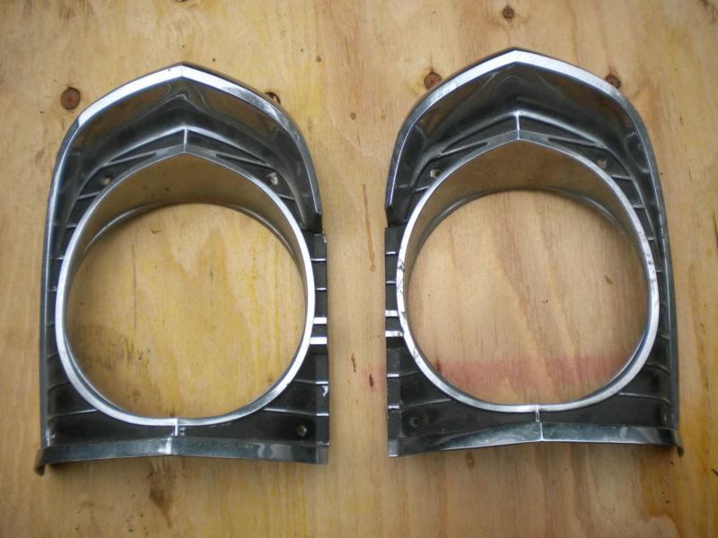 Find 66 67 Chevy Ii Nova And Ss Head Light Bezels Lh And Rh In North