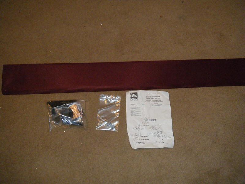 Steelhorse 36262 overhead console dodge burgandy nib