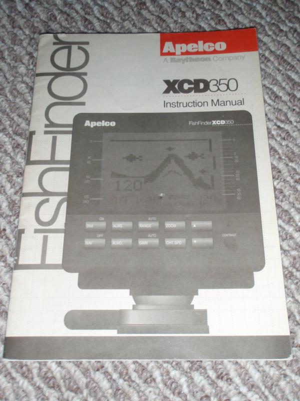 Apelco raytheon xcd350 fishfinder instruction manual