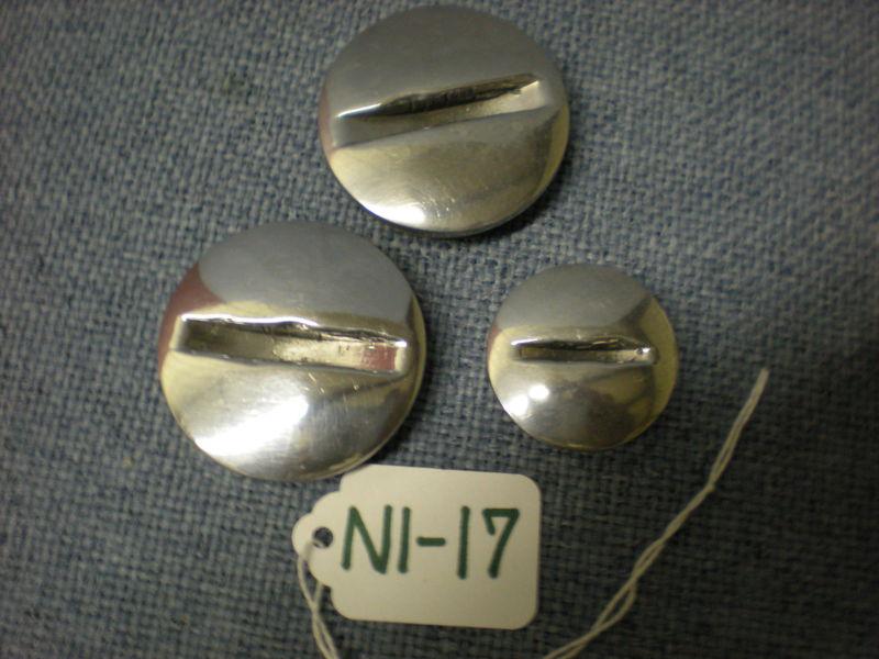 Norton 750 commando outer primary chaincase inspection caps set of 3