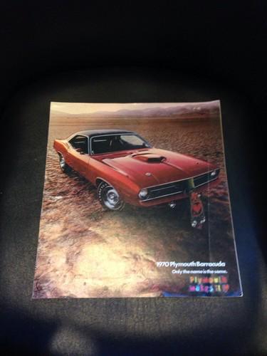 Vintage 1970 plymouth barracuda sales brochure 