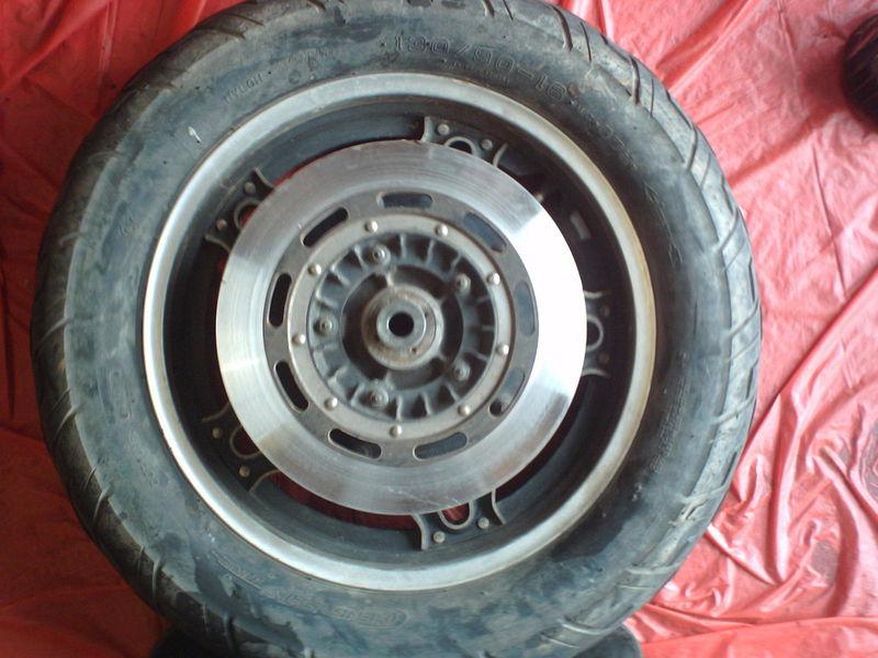Rear wheel               1980 1981 1982 honda cb900c cb900 cb 900 custom h197
