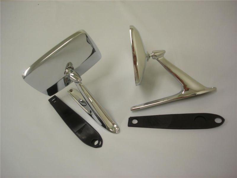 1967-79 ford truck & bronco chrome outside rear mirrors