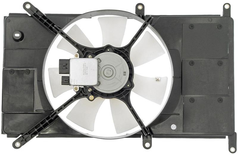 Engine cooling radiator fan assembly (dorman 620-309) w/ shroud, motor & blade