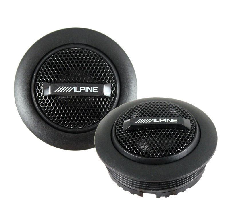 Alpine sps-110tw  1” 300w component pure silk dome car tweeters