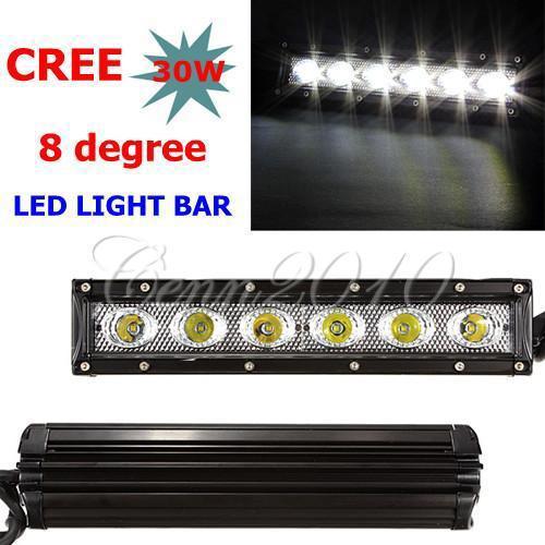 30w 6 led driving gog spot light bar work lamp off road truck boat 4wd 12/24v