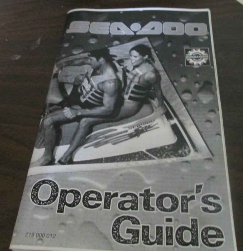 Seadoo operators guide 1993