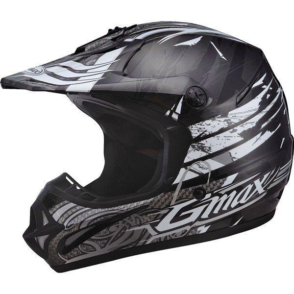 Black/white s gmax gm46x-1 shredder helmet