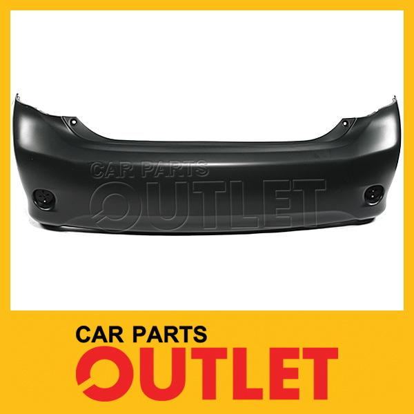 2009 2010 corolla rear bumper plastic cover primered le usa/can built wo spoiler