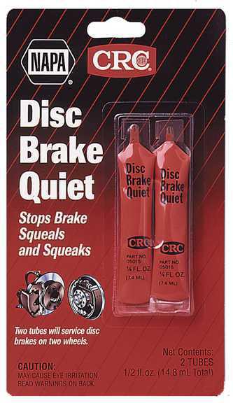 Crc chemicals crc 091445 - disc brake quiet, 2-.5 oz cards