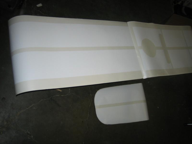 2005-2009 ford mustang roush body stripes white oem.