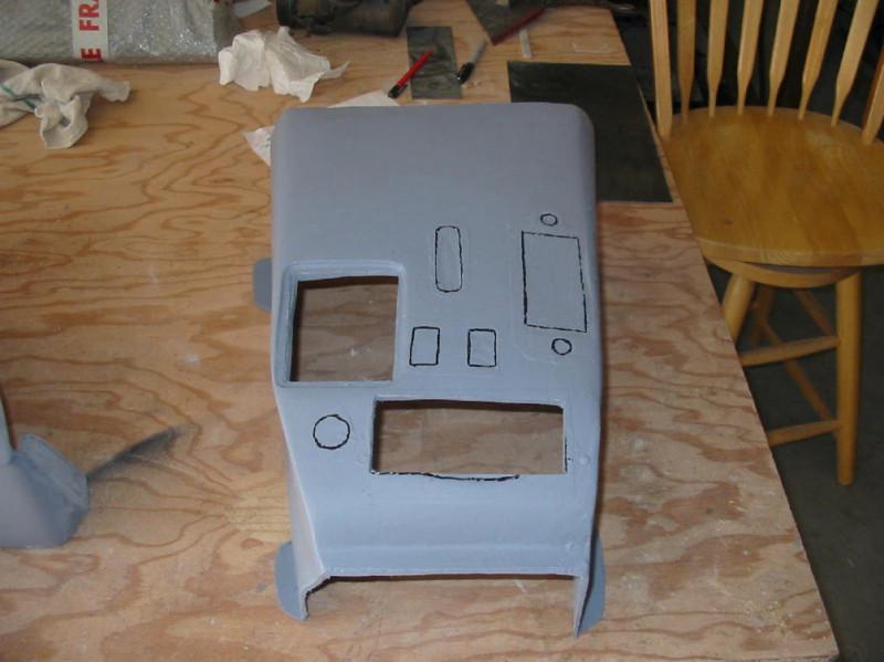 Ferrari 365gtb/4 daytona front console, made in mold taken from original console