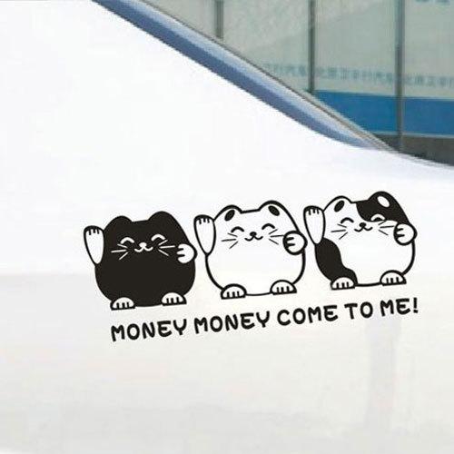 Car decal stickers racing auto truck decor for black "money money come to me"