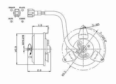 Tyc 630230 radiator fan motor/assembly-engine cooling fan motor