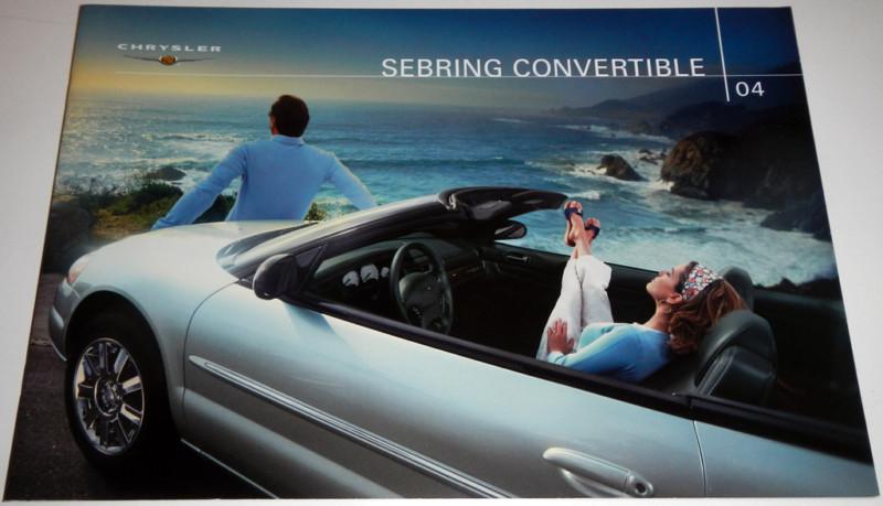 2004 chrysler sebring convertible brochure