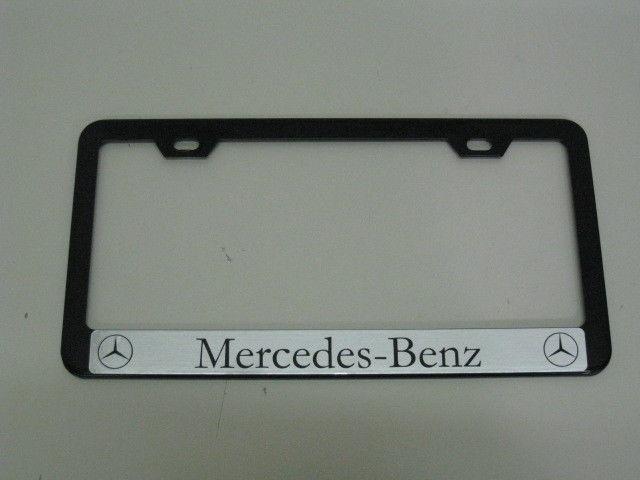 Mercedes-benz *halo* black metal license plate frame