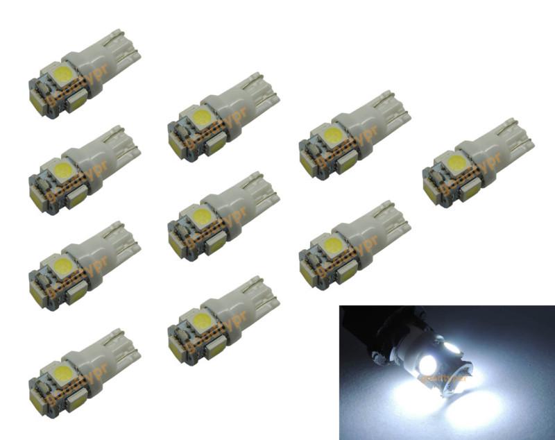 10x hid white led dome map light license plate bulb 168 194 2825 t10 wholesale b