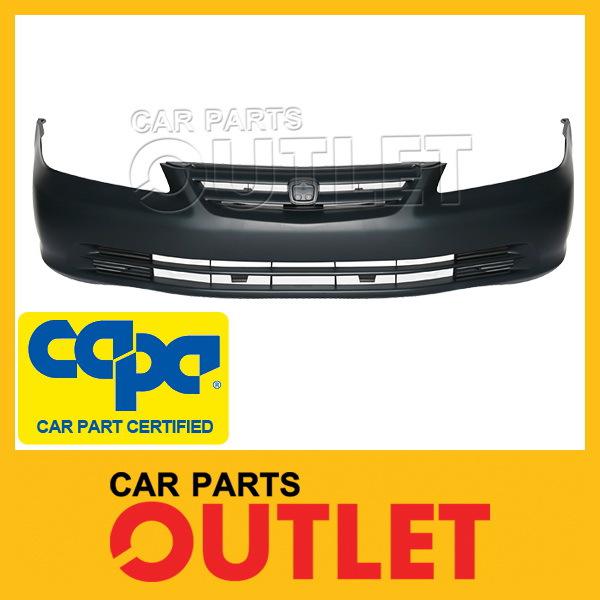 01 02 accord sedan front bumper cover primed black facial plastic capa auto part