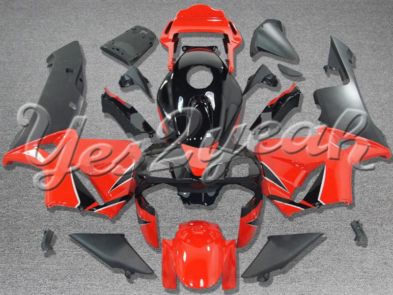 Injection molded fit 2003 2004 cbr600rr 03 04 red black fairing zn734