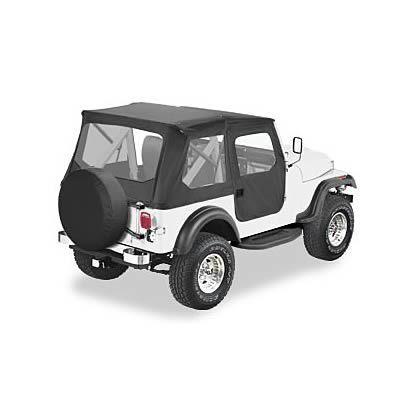 Bestop 51408-01 soft top tigertop polymer cloth black jeep cj7 each