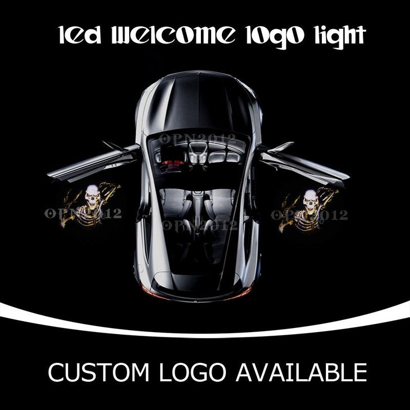 Car door welcome led projector skeleton skull logo laser ghost shadow light