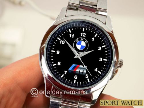 Simple luxury masculine style bmw sport metal watch rare item
