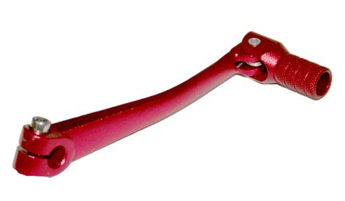 Cnc pit bike honda red fold back sprung alloy gear shift lever pit bike