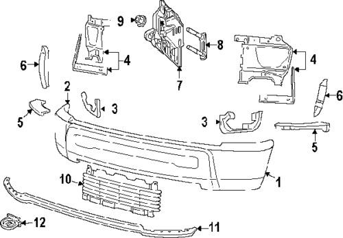 Ram 52020587ab genuine oem factory original tow hook