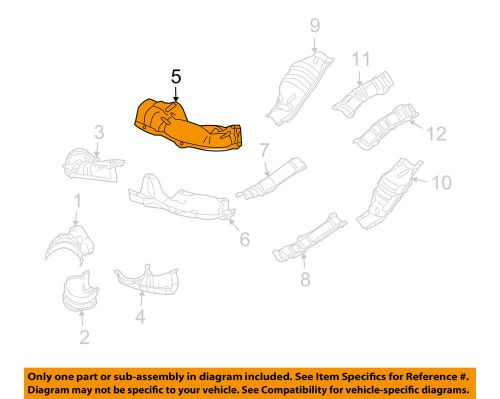 Subaru oem 06-11 impreza 2.5l heat shields-exhaust-converter shield 44651aa380