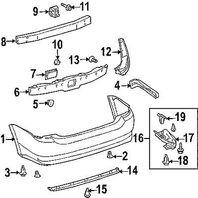 Toyota 5210947010 genuine oem factory original side spoiler