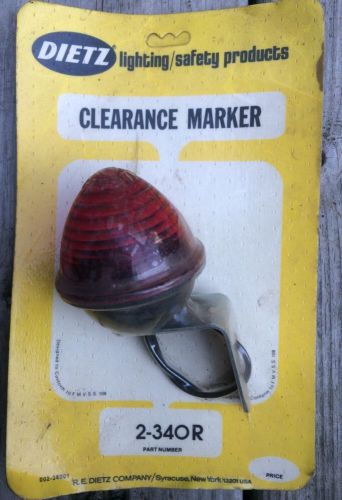 Vintage nos dietz beehive red marker light truck tractor rat rod hot rod