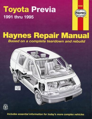 Toyota previa repair manual 1991-1995